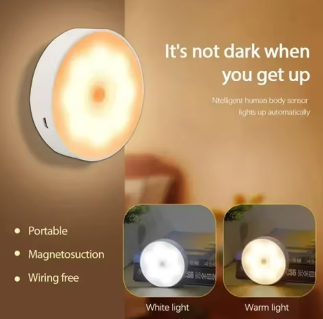ZEXO's Rechargeable Motion Sensor LED Night Light for Modern Kitchen, Cabinet, Stair, Closet.